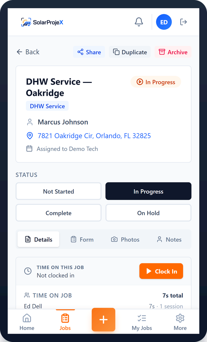 Job detail
